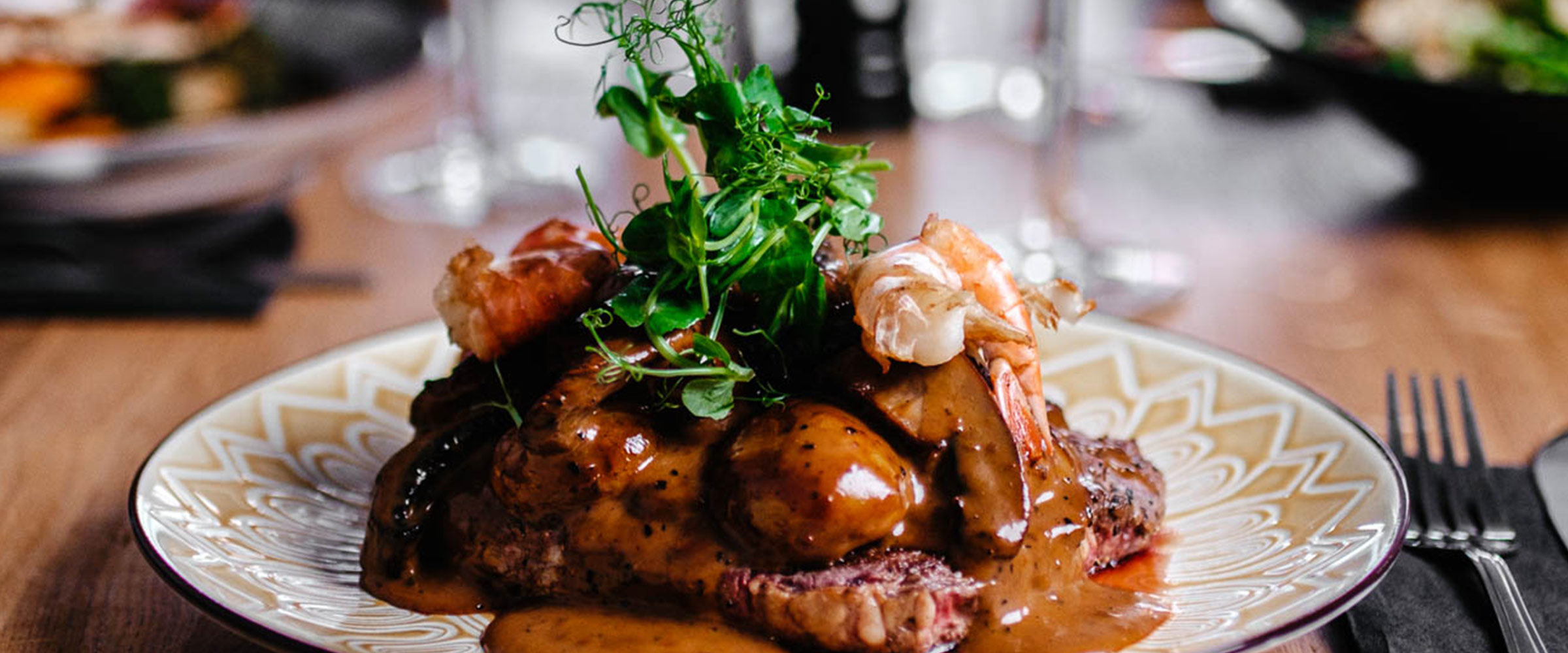 Meat dishes from The Rocka Restaurant
